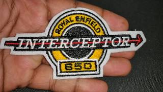 Interceptor 650 embroidered patch