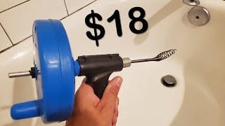 How to Unclog a Bathtub Drain Using a Snake (Drum Auger) 