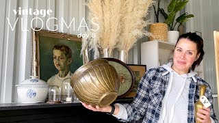 Antique Booth Check-in & Organizing the Storage Unit | A VINTAGE VLOGMAS '21 Day 8