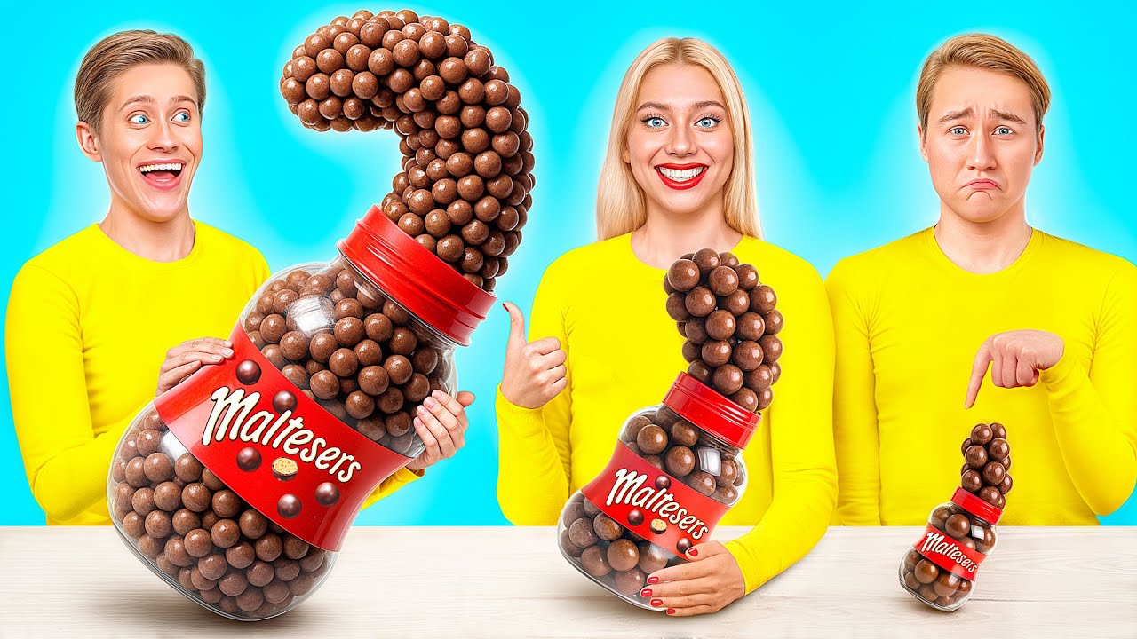 Большая, Средняя или Маленькая Тарелка Челлендж | Смешные Рецепты с Едой от Multi DO Challenge