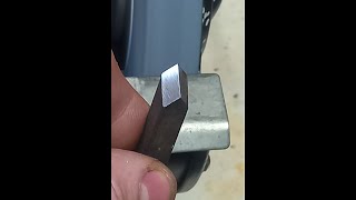 How DO you sharpen HSS Lathe tools 🤔 #diyasmr #satisfying #shorts #shortsfeed #sound #fabrication