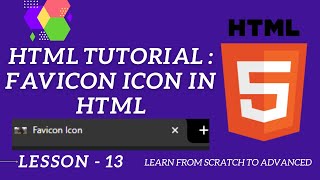 HTML Tutorial: Favicon icon in HTML | How to set Favicon icon in HTML page