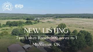 Twin Lakes Ranch 500 acres m/l For Sale in Oklahoma