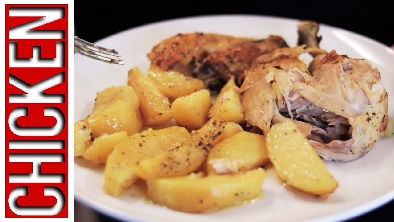 Yiayia's Greek Recipe Greek Oven Roasted Chicken with Lemon Potatoes
