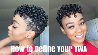 Short Natural Hair | SUPER DEFINED TWA