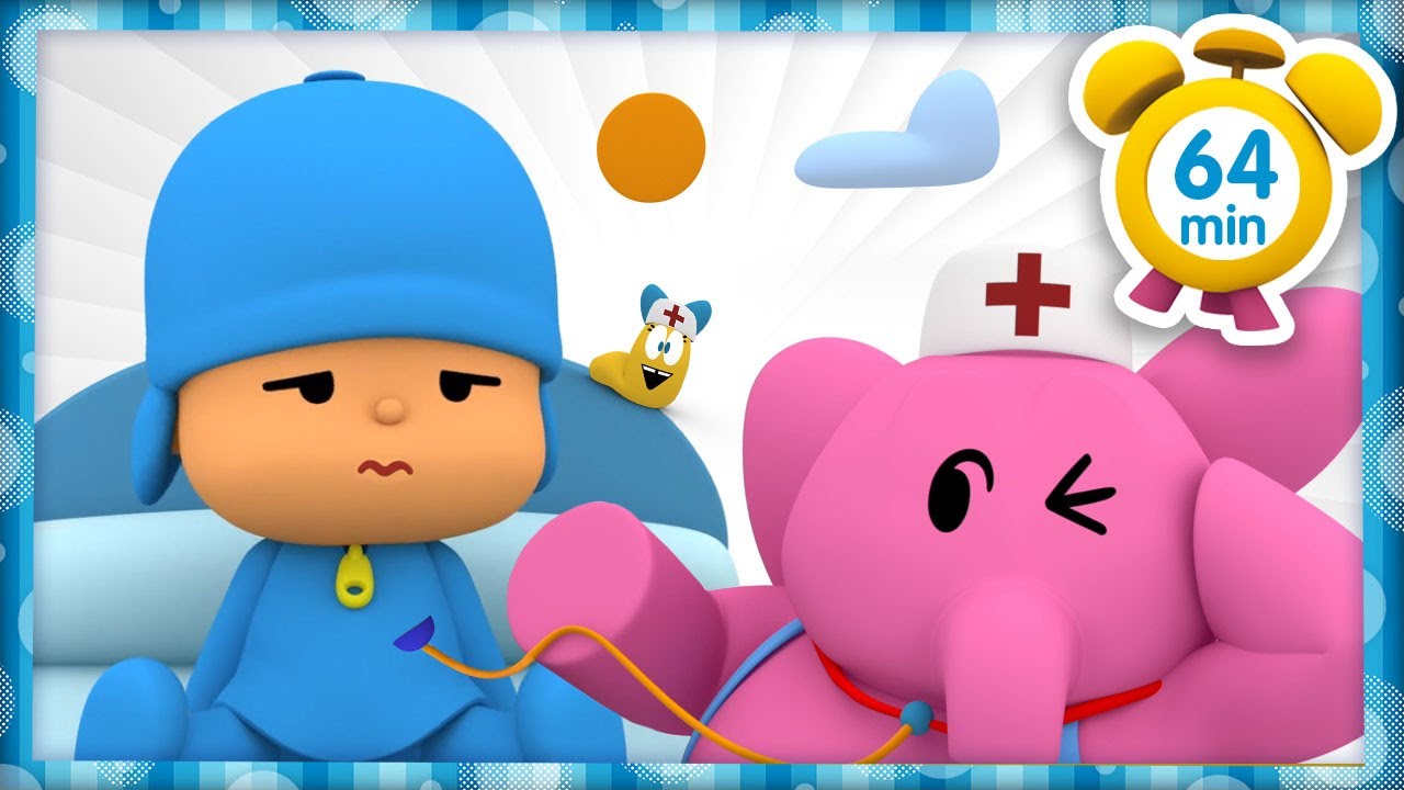 🩺  POCOYO TÜRK - Hadi Doktora Gidelim [ 64 dakika ] Çocuklar için ÇIZGI FILMLER
