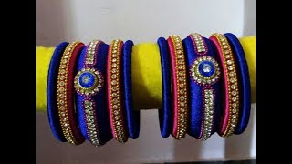 SS DESIGNER SILK THREAD BANGLES.