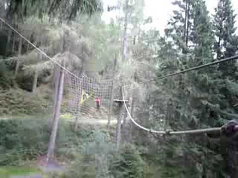 Go Ape Aberfoyle Big Tarzan Swing Youtube