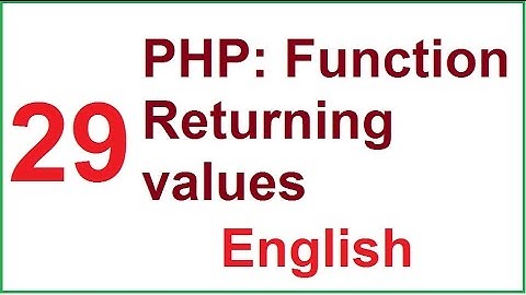 function with retun arguments php english-vlr training