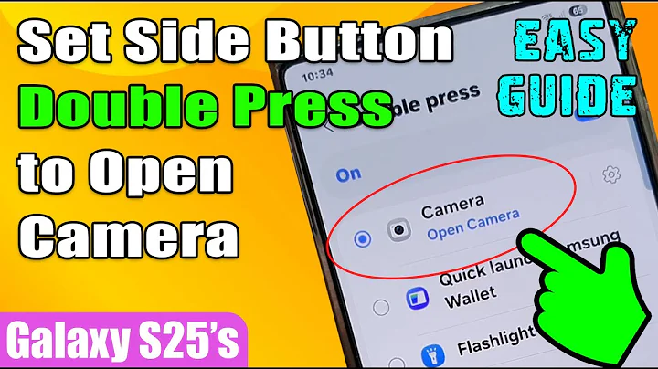 📸 How to Set Side Button Double Press to Open Camera on Samsung Galaxy S25/S25+/Ultra 🚀