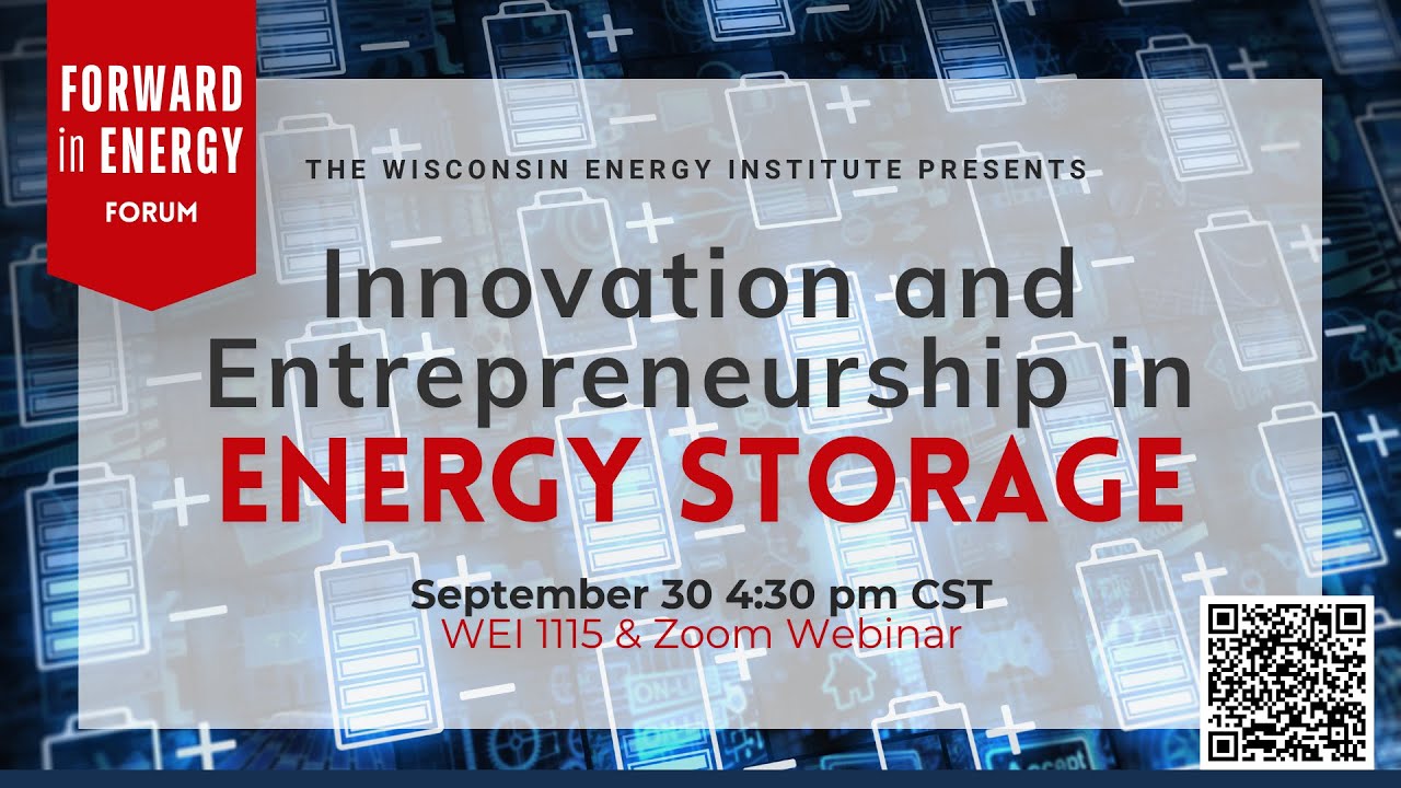 Innovation and Entrepreneurship in Energy Storage - YouTube
