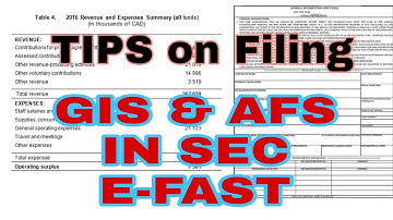 SEC: Submission of GIS and AFS with stamp of BIR
