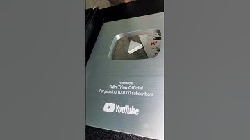 Nút Bạc YouTube nhận phần thưởng khi đạt 100K người đăng ký #youtubecreatorawards