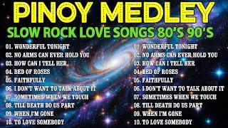 Slow rock love songs collection 70s 80s 90s 🎶 nonstop slow rock pinoy medley 🎵 best luamang tugtugin