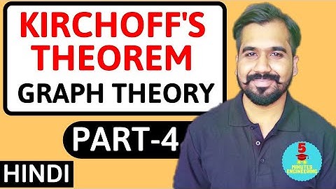 Kirchhoff’s Theorem Part-4 l Calculating Number of Spanning Trees Of a Graph Explained in Hindi