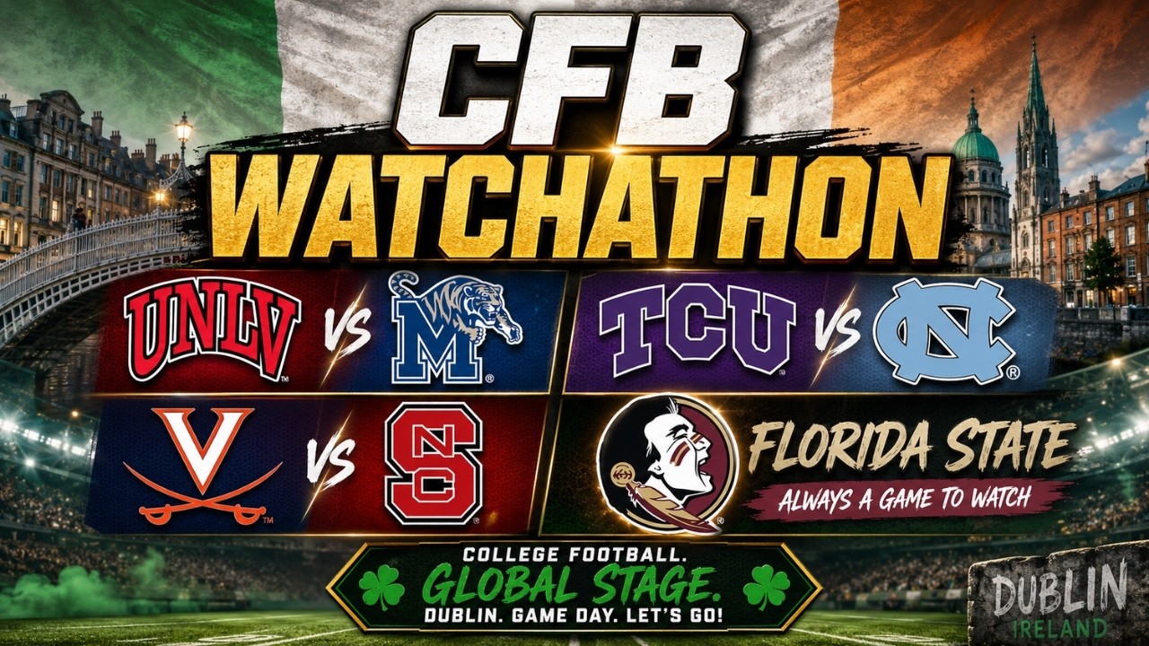 College Football Watch-A-Thon LIVE: TCU vs UNC, UVA vs NC State + FSU | UPSETS & CHAOS
