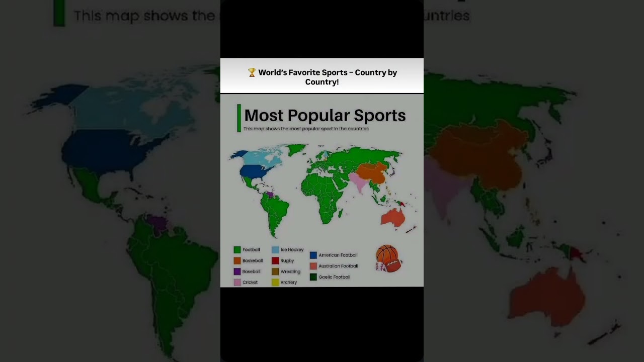 🌍 The World’s Favorite Sports – Country by Country! 🏆