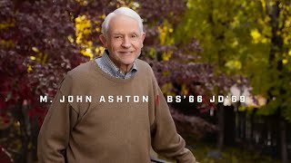M. John Ashton Bs66 Jd69 2025 Distinguished Alumni Award