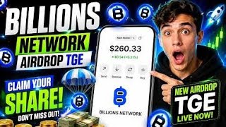 Billions network airdrop TGE date and Claiming update - Will Billions network airdrop cook?
