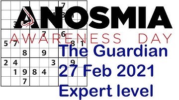 Sudoku – The Guardian 27 Feb 2021 Expert level