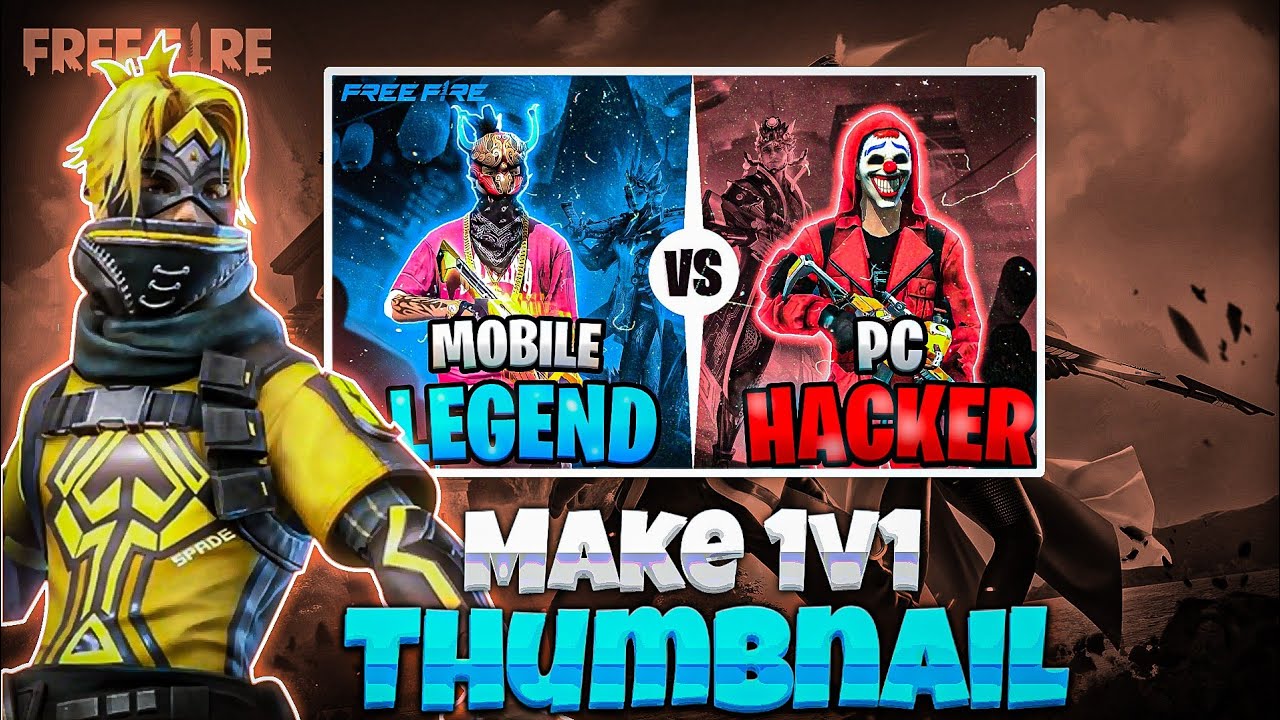 Make Like 1v1 Thumbnail in Android by || infinitegfx