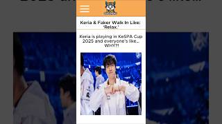 Keria & Faker Walk In Like 'Relax' #faker  #gumayusi #keria #lol #lolshorts #lck