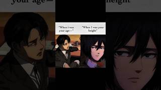 Levi Height X Mikasa Age || Attack on titan || Levi Akerman x Mikasa Akerman #You Tube #Shorts