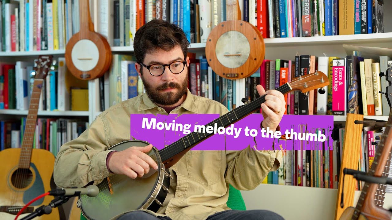 Moving melody to the thumb — a clawhammer banjo thought