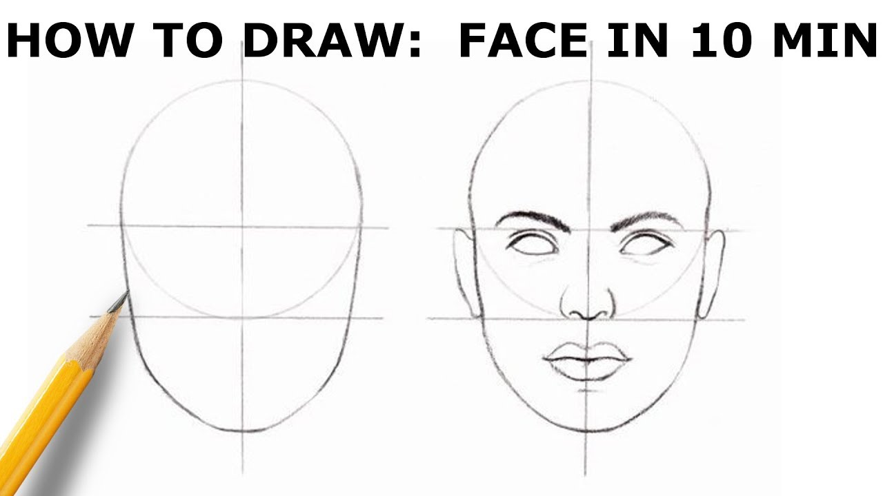 Face Drawing  How To Draw A Face Step By Step