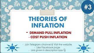 Theories of Inflation | Demand Pull Inflation | Cost Push Inflation | Causes | Part-3 | EK:)