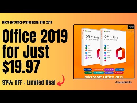Get Microsoft Office Professional Plus 2019 for Just $19.97 (91% OFF)