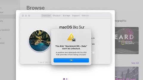 The disk “macintosh hd data” can