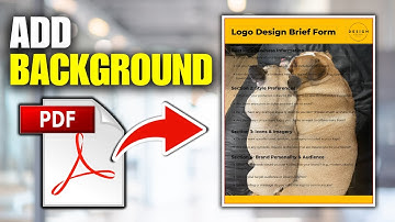How To Add Background in PDF Document (Free)