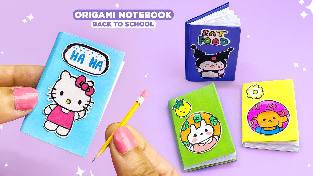 DIY Mini Notebooks | How to make mini notebook with paper | Origami ...