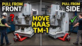 2 Ways to Move a HAAS TM-1 CNC Milling Machine (Without a Forklift) Using Only a Pallet Jack
