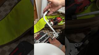 Making my own flexible pipe toilet connection! #asmr #diy #plumber #tools #shorts #subscribe #foryou