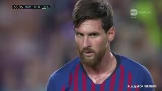 Gol de Messi   Barcelona x Alavés  18 08 18