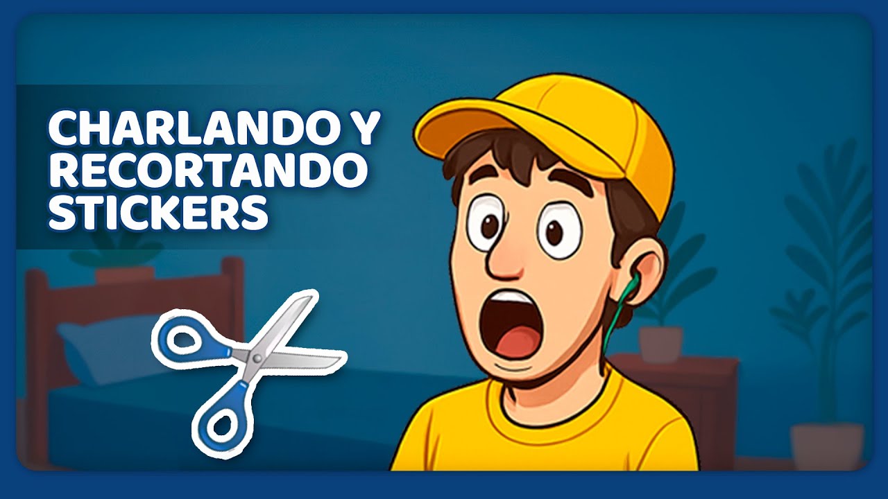 ✂️ #ASMR #cortes #tijeras #papel #vozsuave #susurros #tapping | Me hago stickers Pt 2