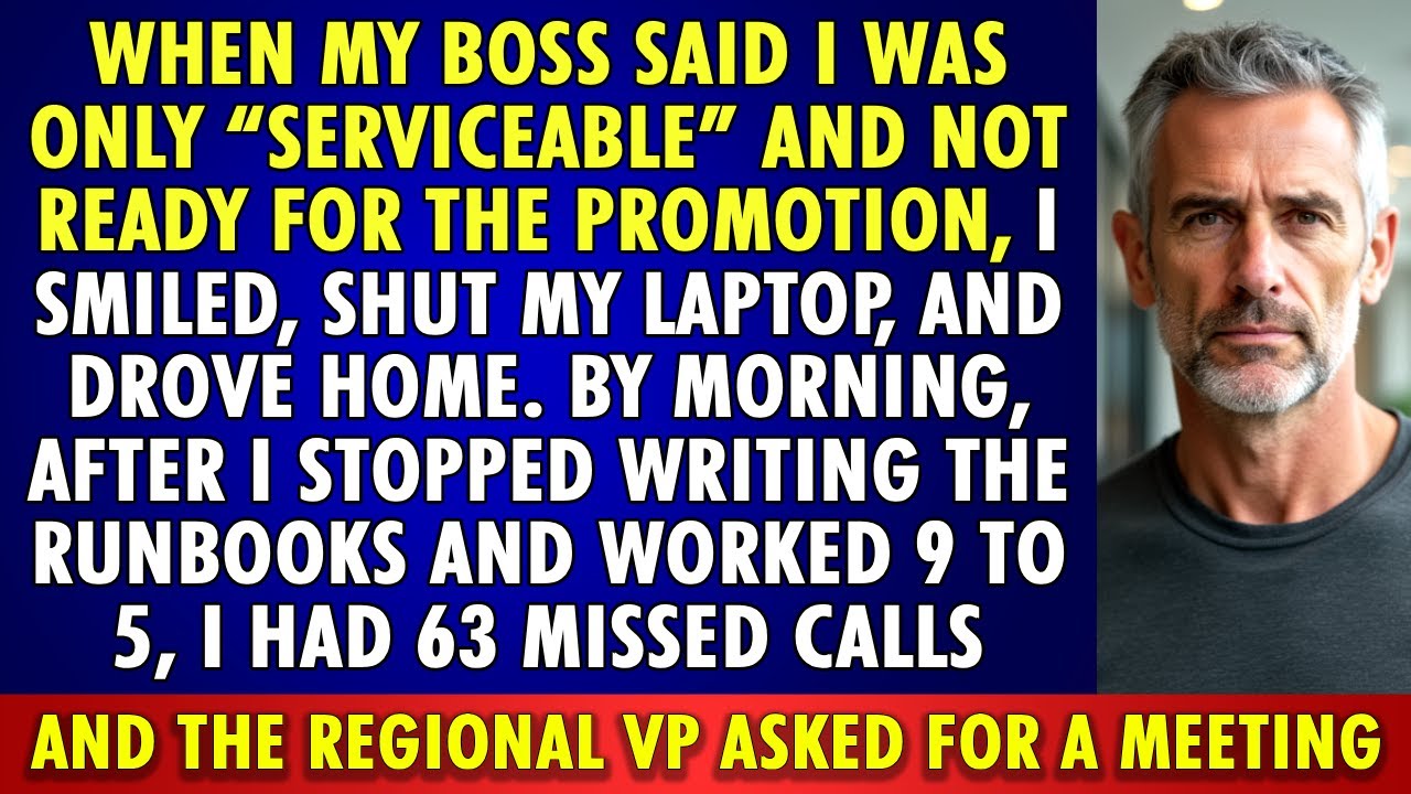 Boss denied my PROMOTION!! I stopped the RUNBOOKS. 63 MISSED CALLS later, the regional VP called me!