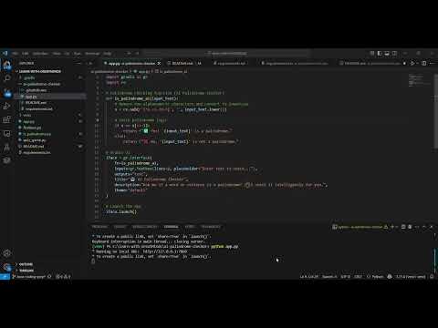 Build an AI Palindrome Checker in Python — Live App on Hugging Face!