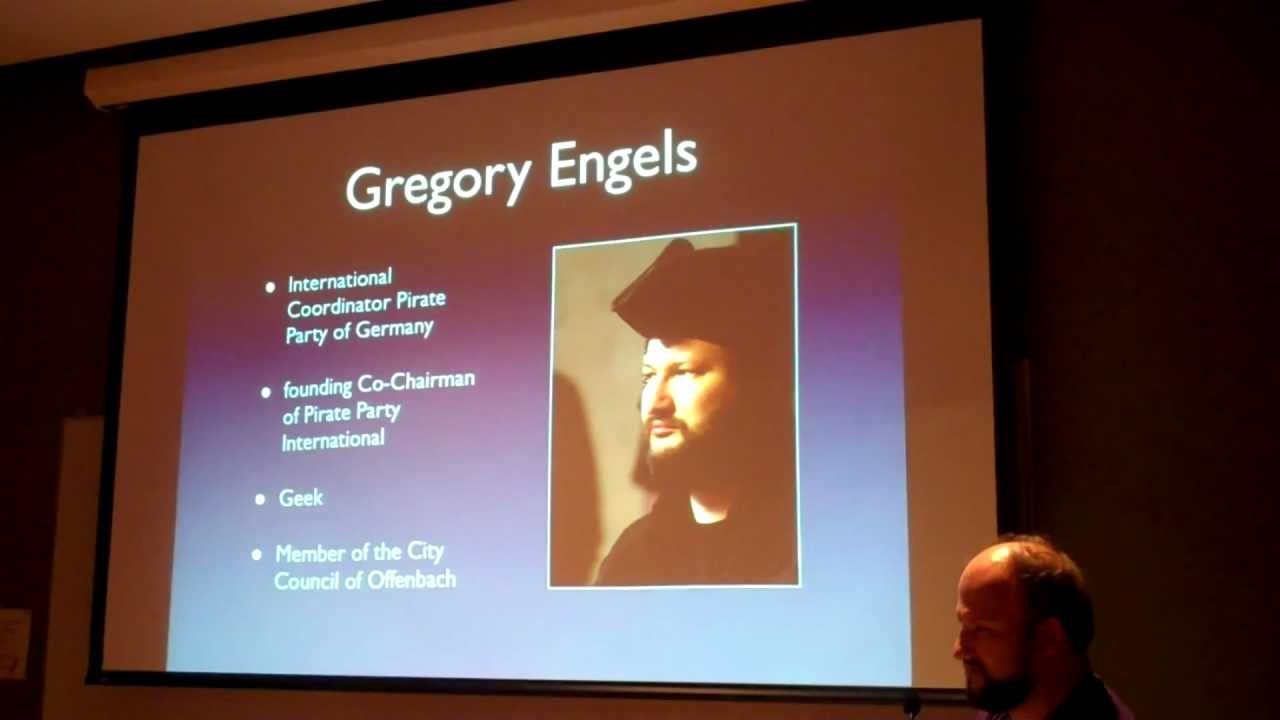 German Pirate Party, Gregory Engels talk in Massachusetts