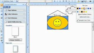 Publisher 2003 Tutorial Changing Line Colors Microsoft Training Lesson 6.2