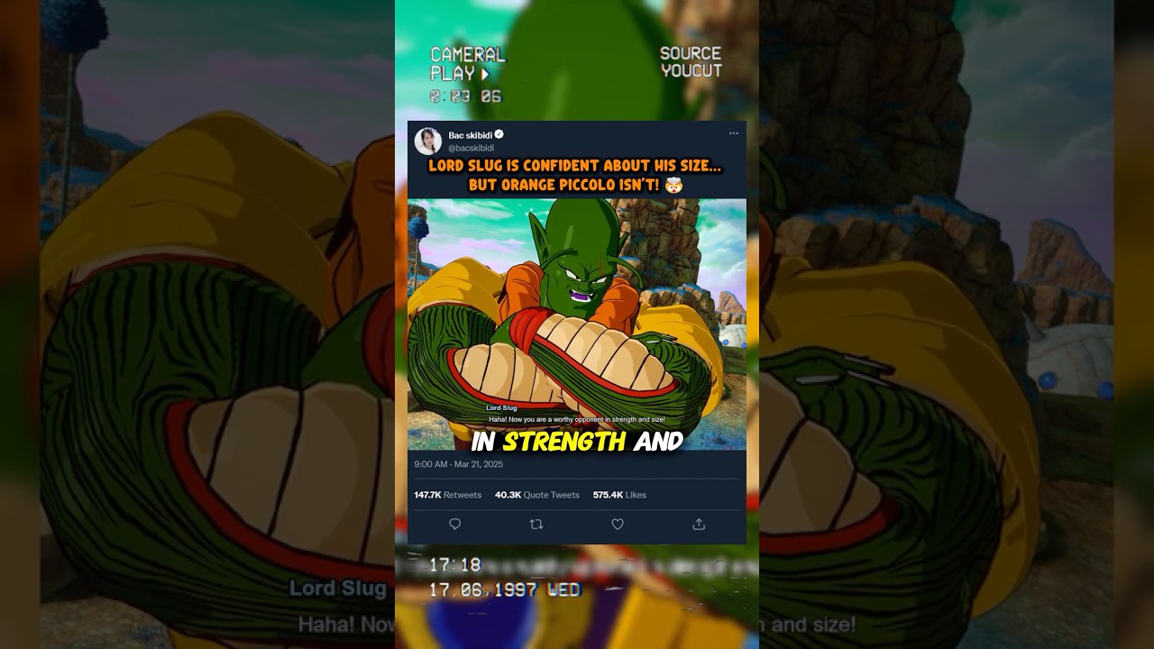 Лорд Слизняк уверен в своих размерах… А вот Оранжевый Пикколо — нет! 🤯 