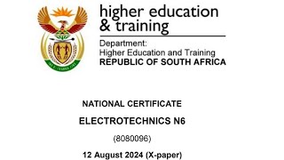 ELECTROTECHNICS N6 AUGUST 2024 FULL PAPER  MEMO  REVISON