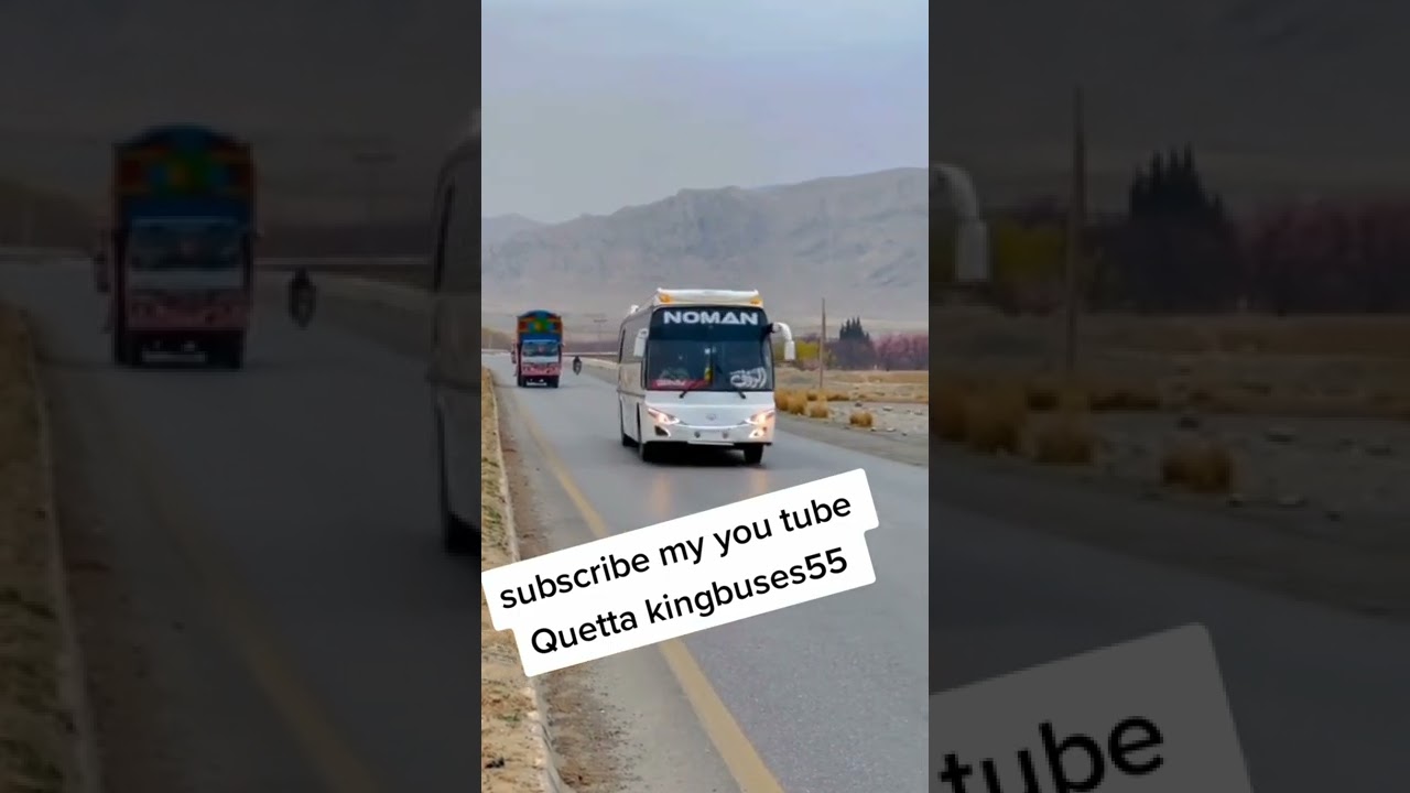Quetta to Karachi dangerous driving al rauf bus subscribe my you tube 