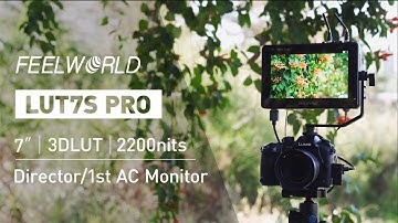 FEELWORLD LUT7S PRO | 7" 2200nit 3D LUT DSLR Camera Field Director Monitor with F970 External Kit