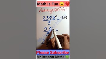 Fast Division Tricks | Dividing any numbers by 5 #mathtricks #maths