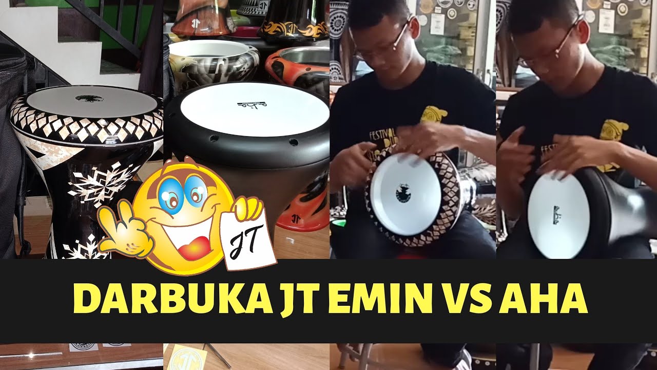 DARBUKA JT MIKA SKIN HEAD EMIN PERCUSSION VS AHA PERCUSSION YouTube