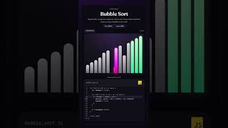 Bubble Sort visualized in JavaScript