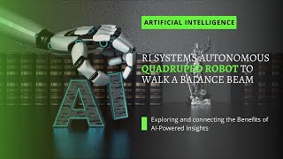 RI systems autonomous quadruped robot to walk a balance beam🧐. #tubewez730